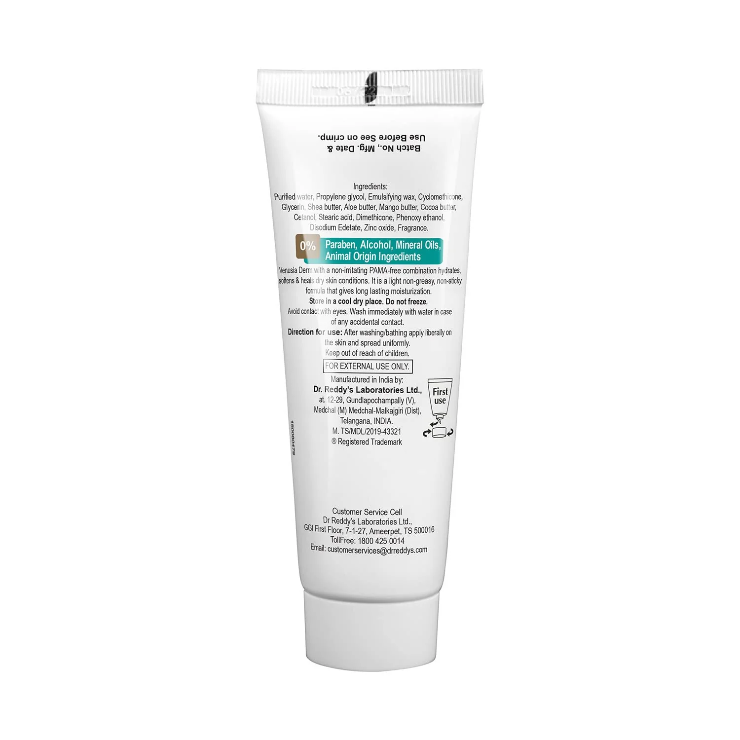 Dr Reddys Venusia Baby Intensive Moisturizing Cream  For Dry and Ultra dry Skin  Contains Cocoa Aloe Mango & Shea Butters | 75 gm and Venusia Derm Moisturing Cream 75 g - Image 9