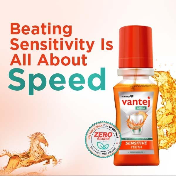 Vantej Toothpaste For Sensitive Teeth 100G  Aqua Advanced Protection Mouthwash For Rapid Sensitivity Pain Relief In 3 Days 100 ml - Image 5