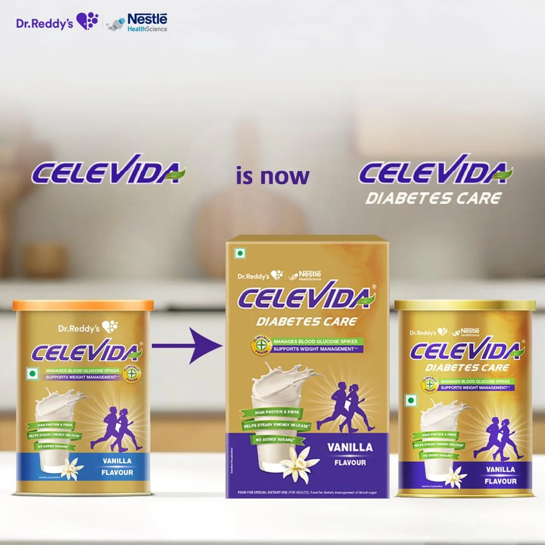 Celevida Protein Powder Drink for Diabetes Management by Dr. ReddyS | Vanilla Flavour | No Added sugar | Plant based | For Sugar control  Weight Management & Immunity Support | 400gm Tin Pack - Image 5