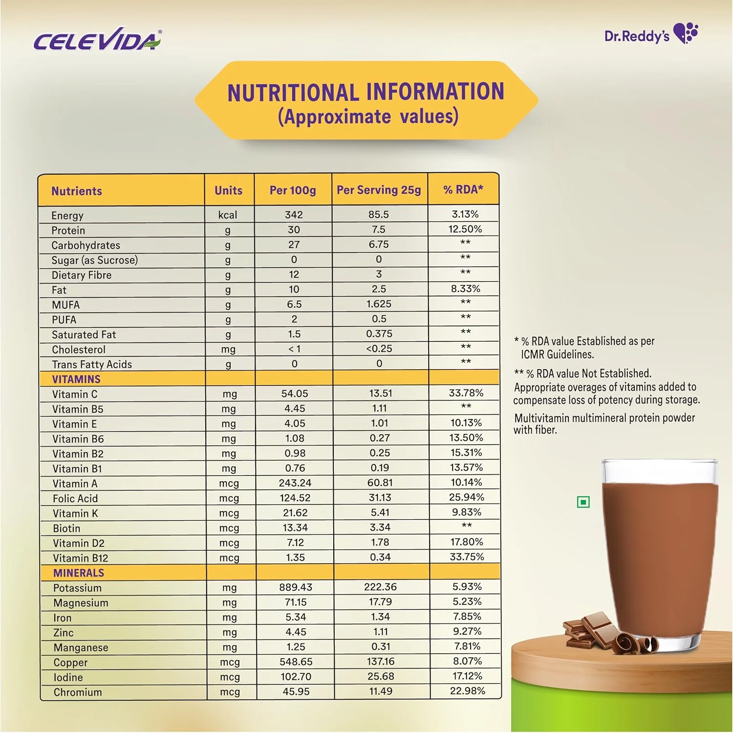 Celevida - Chocolate Flavor 400 g (Metal Tin) - Image 6