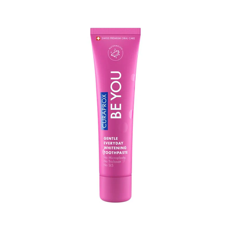 Curaprox BeYou Toothpaste 60ml - Gentle Everyday Whitening Toothpaste - SLS Free Microplastic Free Triclosan Free Fluoride Toothpaste (Pink) - Image 4