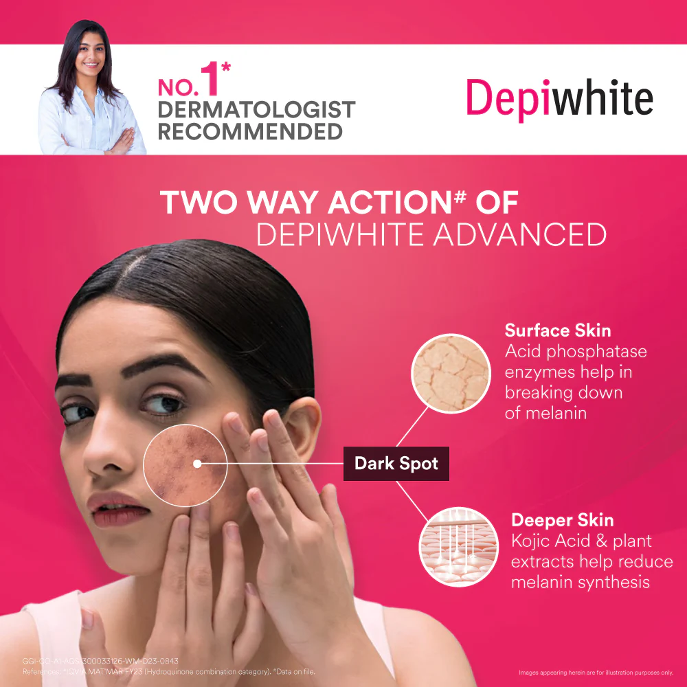 Dr Reddy's Depiwhite Advanced Skin Radiance Cream with Phosphatase Activators, help Reduces Dark Spots, help Improves Complexion, Sustained Results, No Hydroquinone and Steroids, 15ml - Image 6