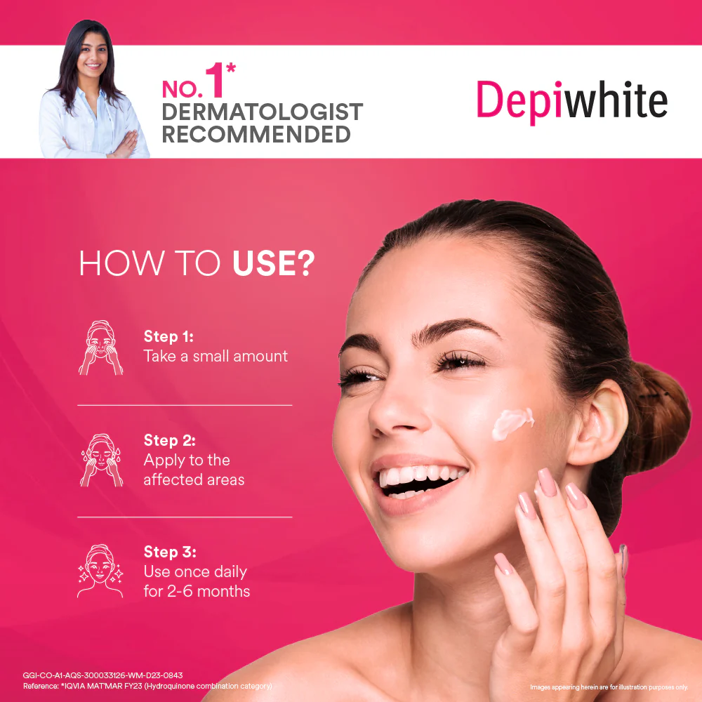 Dr Reddy's Depiwhite Advanced Skin Radiance Cream with Phosphatase Activators, Help Reduces Dark Spots, Helps Improves Complexion, Sustained Results, No Hydroquinone and Steroids, 40ml - Image 8