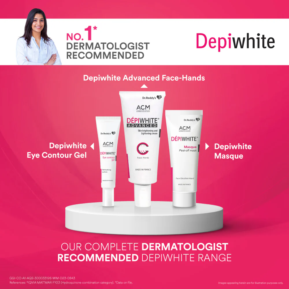 Dr Reddy's Depiwhite Advanced Skin Radiance Cream with Phosphatase Activators, Help Reduces Dark Spots, Helps Improves Complexion, Sustained Results, No Hydroquinone and Steroids, 40ml - Image 9