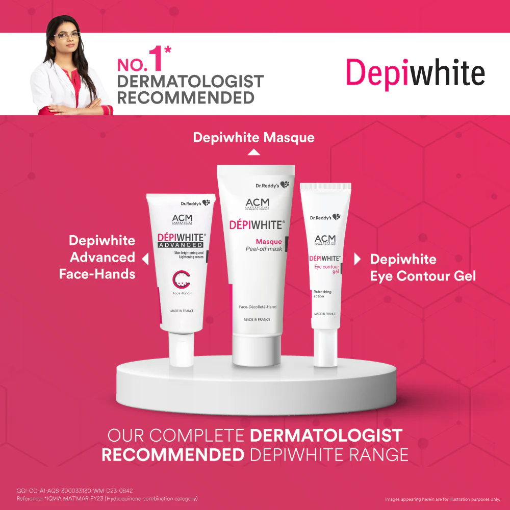 Dr. Reddy’s Depiwhite Peel-Off Mask For Reducing Dark Spots & Pigmentation |Face Mask For Glowing Skin | Helps in Skin Brightening & Lightening | 40ml - Image 3