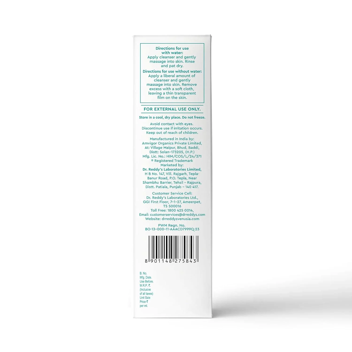 Venusia Hydrating & Barrier Protect Cleanser | With Ceramides, Hyaluronic Acid, Niacinamide, Pro-Vitamin B5 | For Normal, Dry, and Sensitive Skin | PAMAS free | Skin-friendly Ph | 125 ml | From the House of No.1 Dermatologist Recommended Moisturiser - Image 10