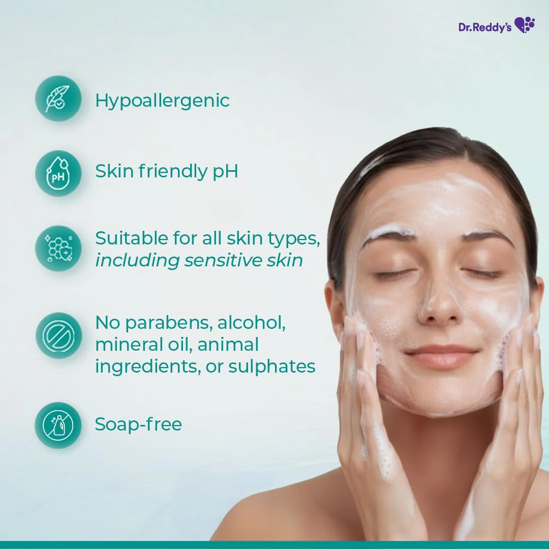 Venusia Hydrating & Barrier Protect Cleanser | With Ceramides, Hyaluronic Acid, Niacinamide, Pro-Vitamin B5 | For Normal, Dry, and Sensitive Skin | PAMAS free | Skin-friendly Ph | 125 ml | From the House of No.1 Dermatologist Recommended Moisturiser - Image 8