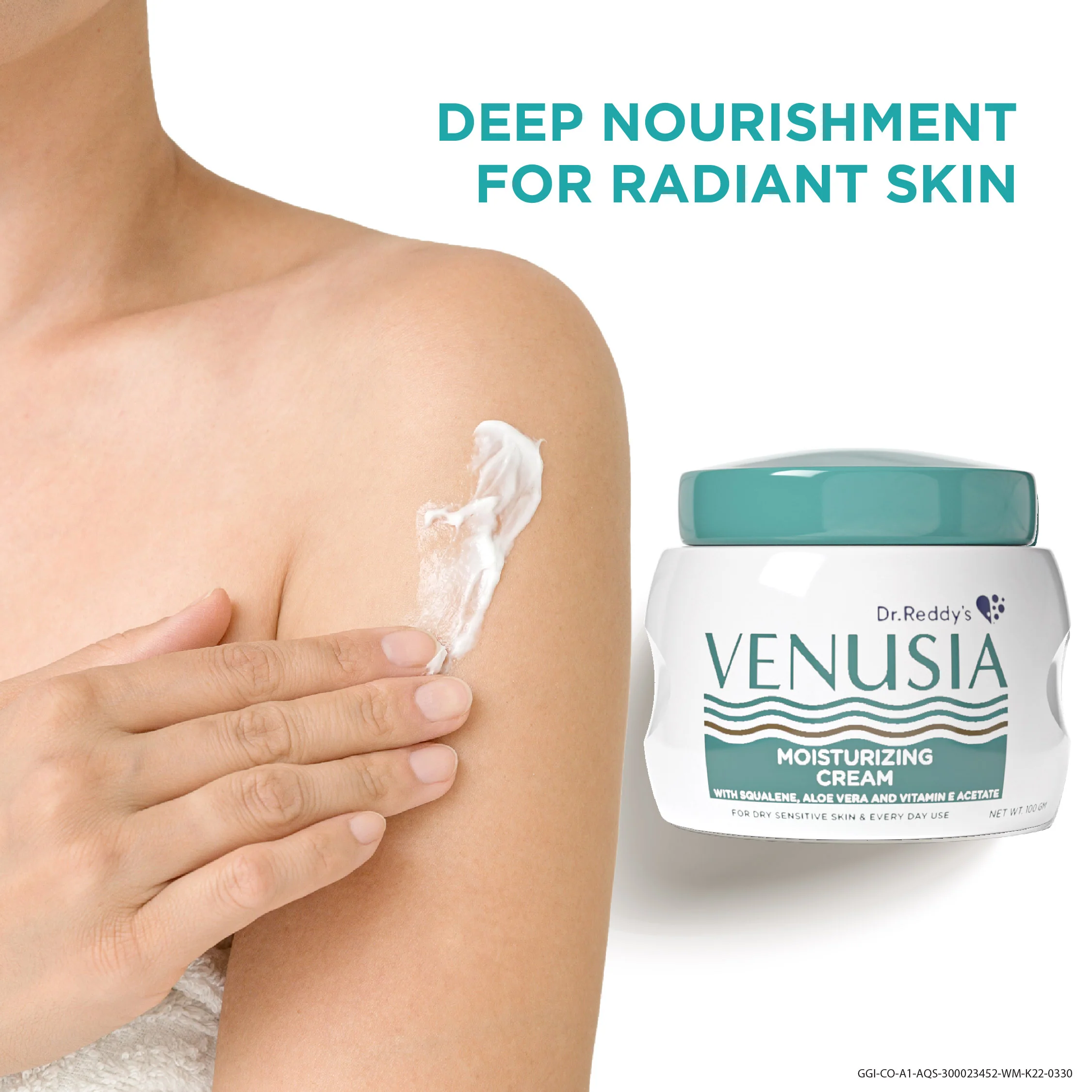 Dr. Reddy's Venusia Moisturizing Cream With Aloe Vera,Vitamin E & Squalene 100 GM - Image 4