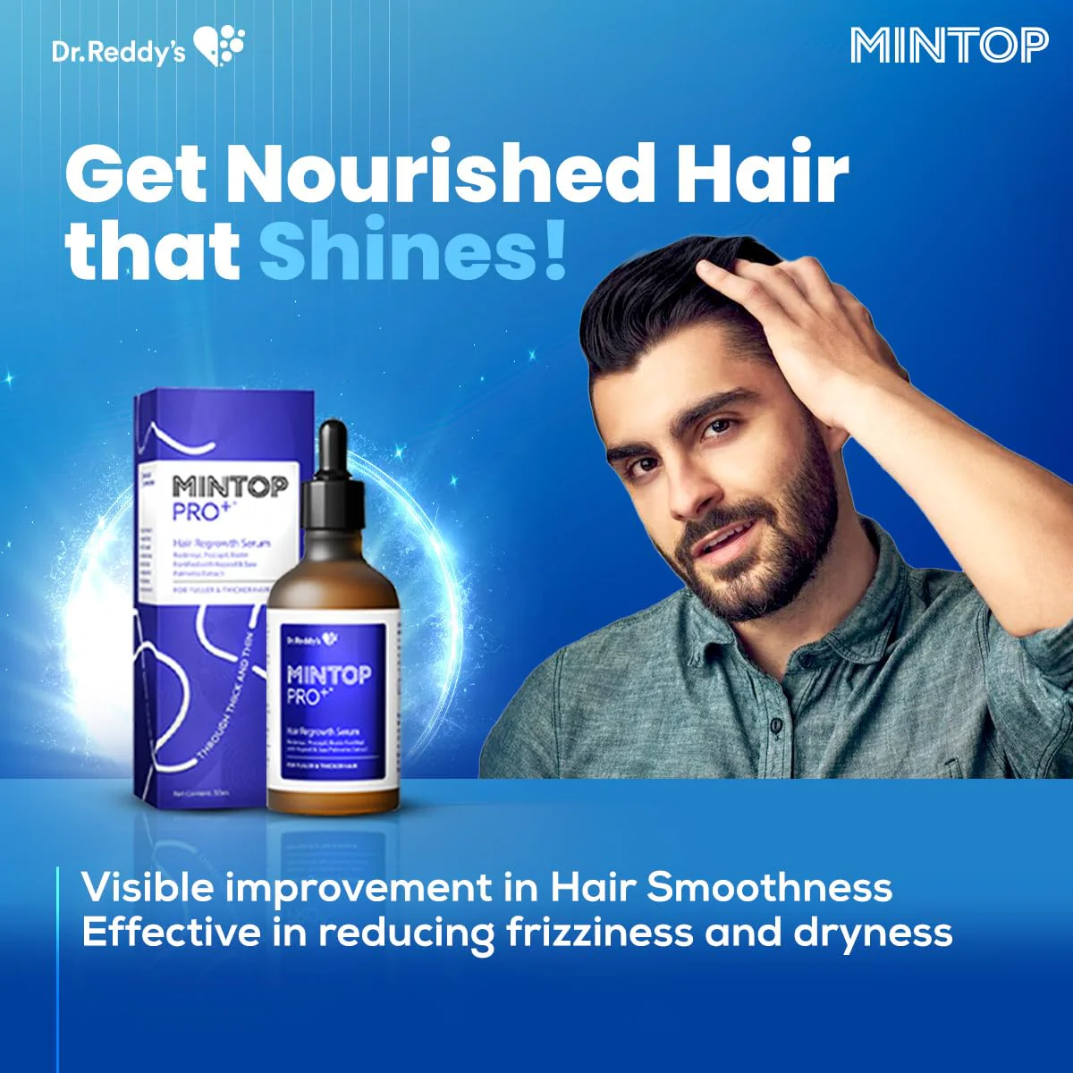Mintop Pro Plus| Hair Regrowth Serum by Dr Reddys|Fortified with Redensyl Procapil Biotin and Copexil| Proven Hair Fall Control| Scalp Nutrition| 50 Ml - Image 8
