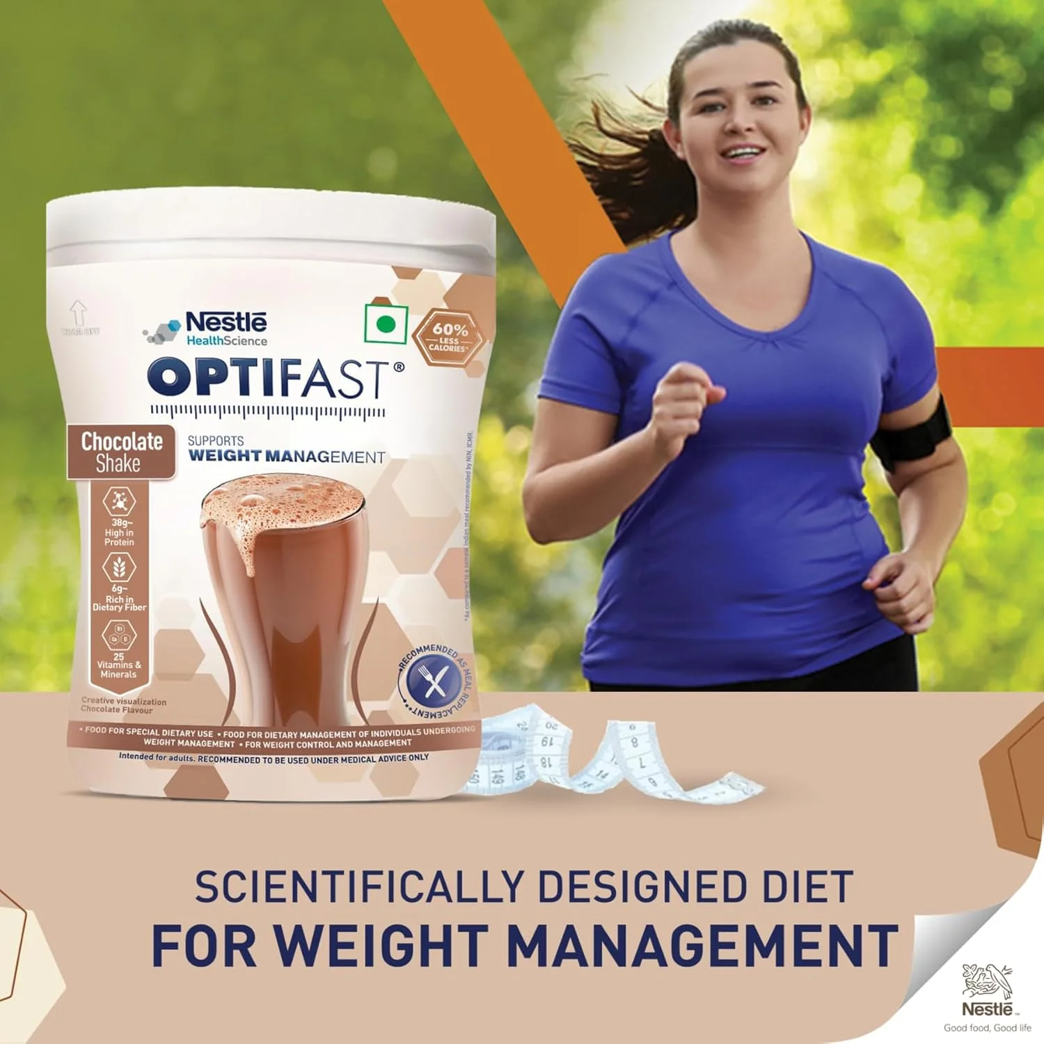OPTIFAST Weight Management ShakeChocolate FlavourLow Gi FormulaScientifically Designed Weight Loss DietMeal Replacement Shake For Weight Loss400g Pet Jar - Image 7