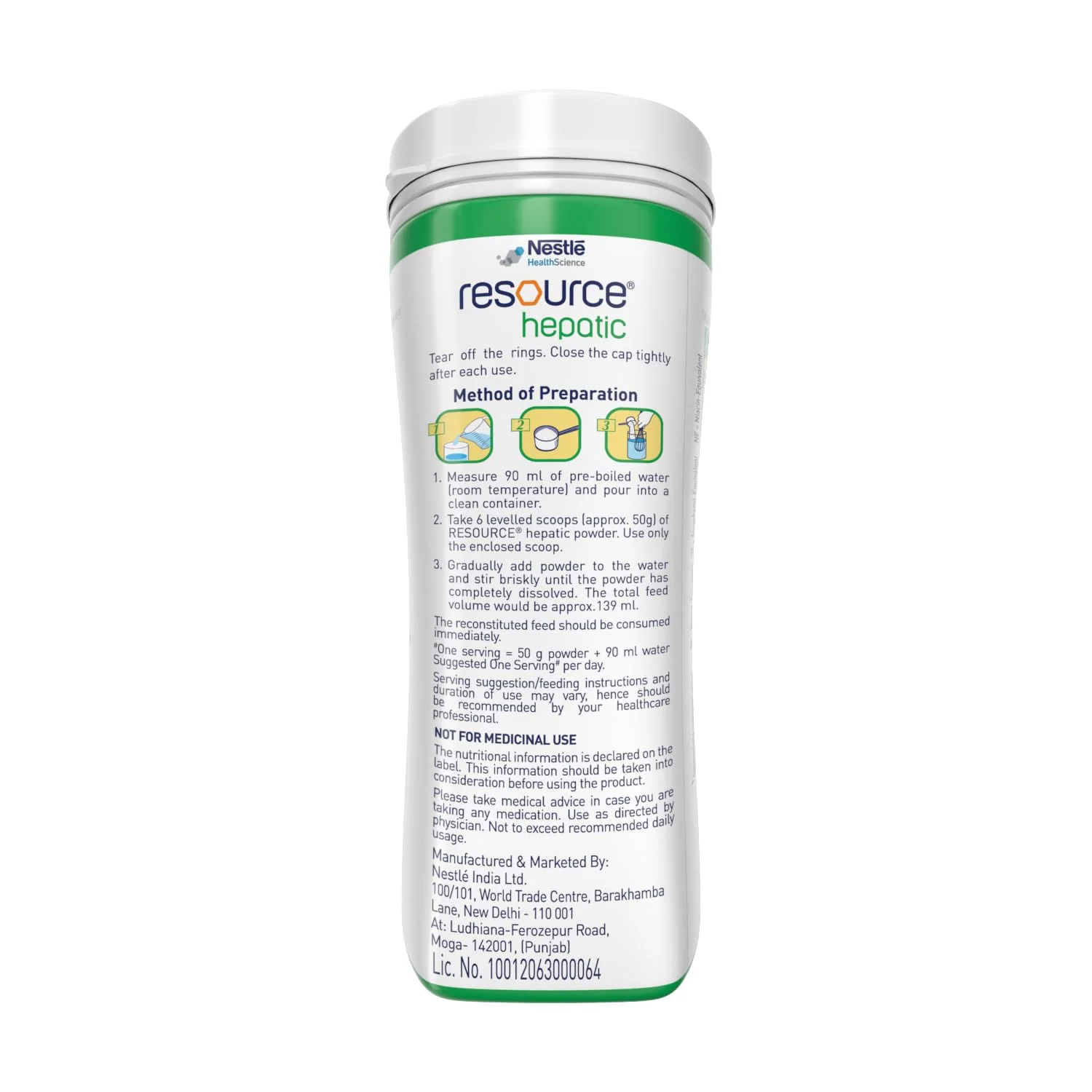RESOURCE Hepatic For Dietary Management Rich In Protein Vanilla Flavour 400g Pet Jar - Image 7
