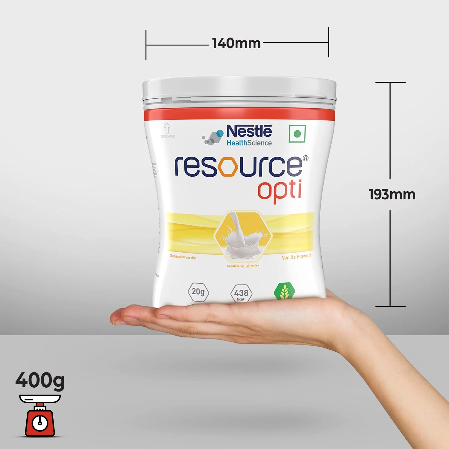 RESOURCE Opti Food For Dietary Management Vanilla Flavour 400g Pet Jar - Image 6