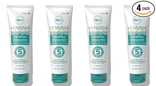 Venusia Ceraplus Cream for Dry Skin  5 Essential Ceramides for Deep moisturization  barrier repair I With Oat oil  oat extract Hyaluronic Acid I Fragrance free face cream I 100g - Image 7