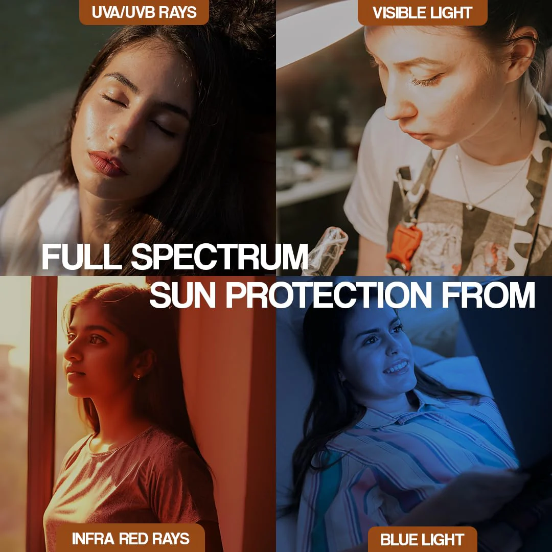 Venusia Tinted sunscreen SPF115I Full spectrum protection I UVA UVB Blue light protect I with Anti-oxidant I Sweat & water resistant I No white cast I clinically tested for all skin types I 50 g Pack of 1 - Image 5