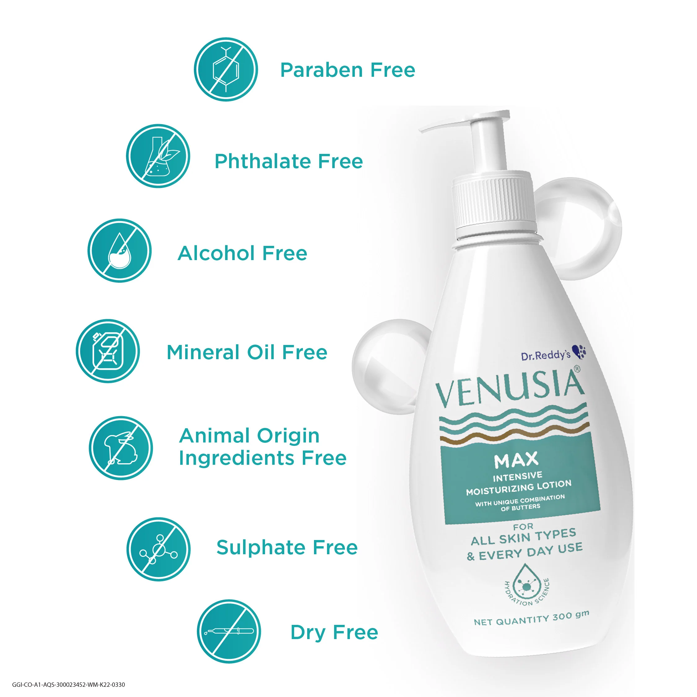 Dr. Reddy's Venusia Max Intensive Moisturizing Lotion  300 GM  and Venusia Moisturizing Bathing Bar 75 GM - Image 5