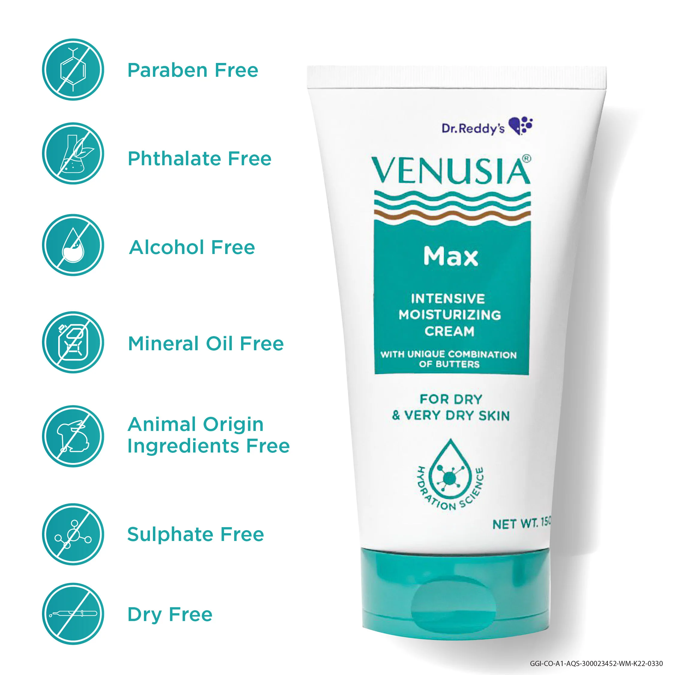 Dr.Reddy's Venusia Max Cream Paraben Free 150 GM and Moisturizing Bathing Bar 75 GM - Image 5