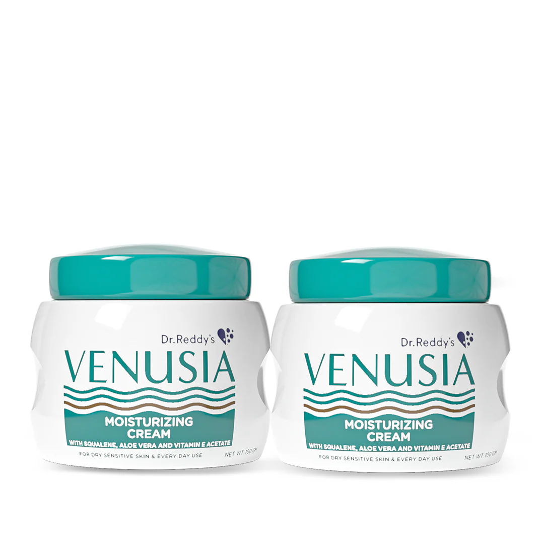 Dr. Reddy's I Venusia Moisturizing Cream IIBody & face cream for dry to very dry skin IWith Aloe Vera, Vitamin E and Squalene I Upto 24 hrs hydration I Non comedogenic, Non greasy, Dermat Recommended  I 100g - Image 7
